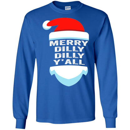 Christmas T-shirt Dilly Dilly Yall Santa Hat Christmas T-shirt Royal