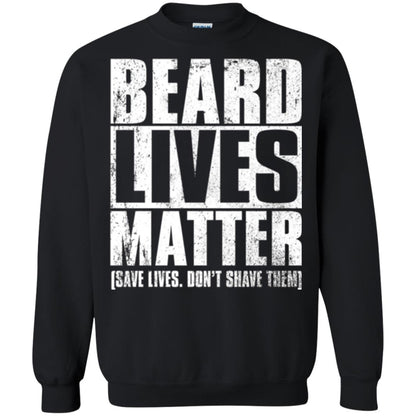 Beared Men T-shirt Beared Lives Matter Black