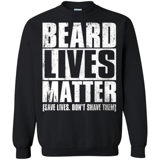 Beared Men T-shirt Beared Lives Matter Black