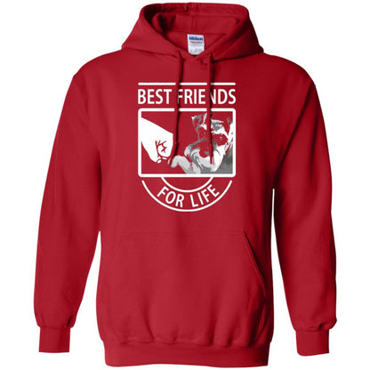 Schnauzer Lover T-shirt Best Friends For Life Red