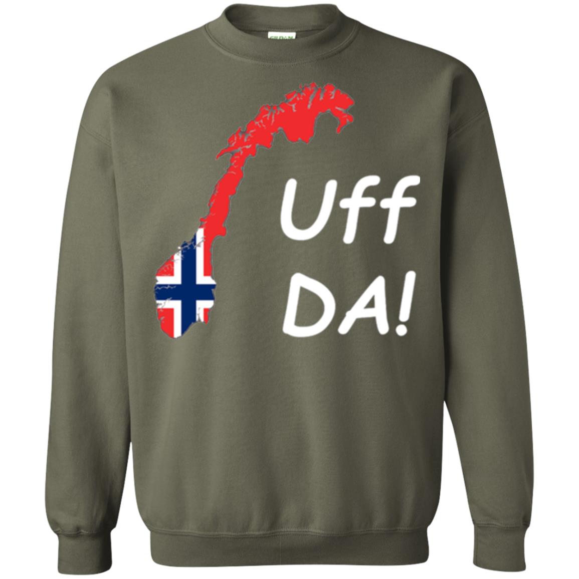 Norwegian Uff Da T-shirt Military Green