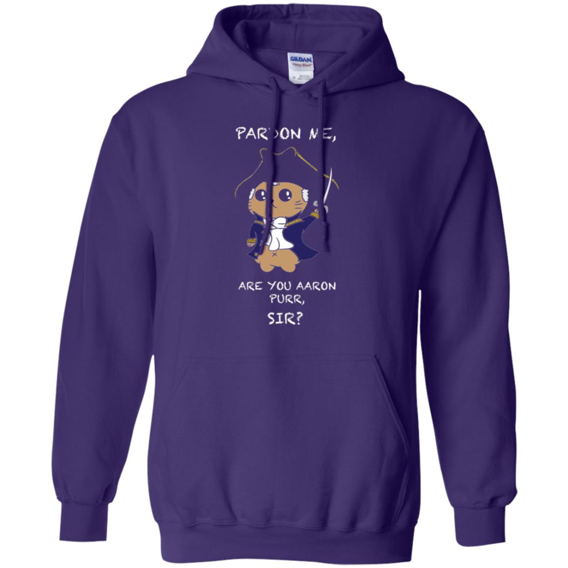 Hamilton Cat T-shirt Pardon Me Are You Aaron Purr, Sir Purple