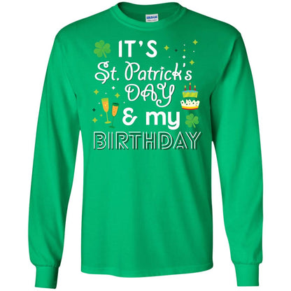 Funny My Birthday St Patricks Day Drinking T-shirt Irish Green