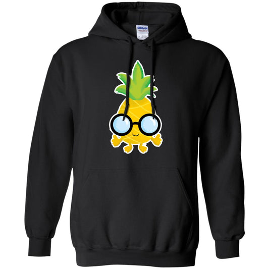Funny Pineapple With Glasses For Boys Mens Shirt Black