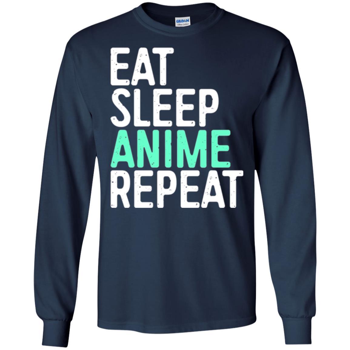 Japanese Animation Lover T-shirt Eat Sleep Anime Repeat