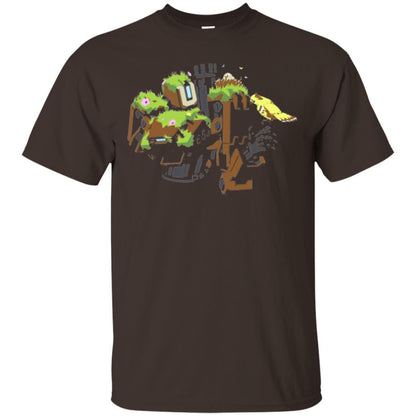 Film T-shirt Bastion Overgrown Spray T-shirt Dark Chocolate