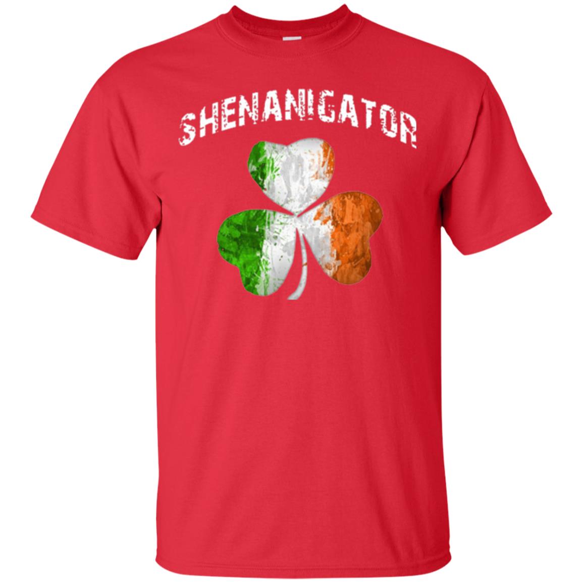 Shenanigator T-shirt St Patrick_s Day Shamrock Red