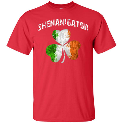 Shenanigator T-shirt St Patrick_s Day Shamrock Red