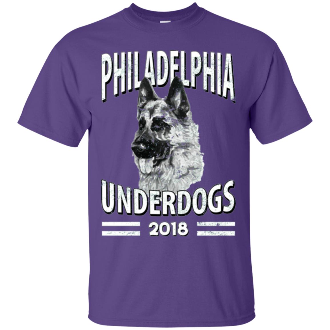 Dog Lover T-shirt Philadelphia Underdogs 2018 T-shirt Purple