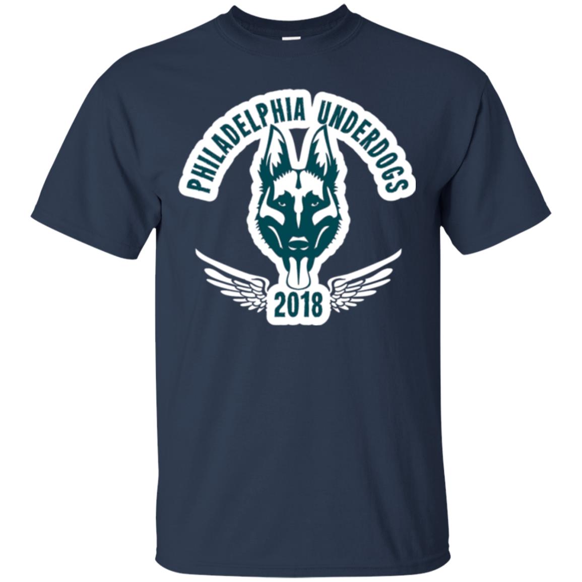Dog Lover T-shirt Philadelphia Underdogs Navy