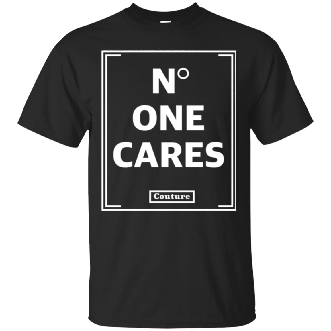 No One Cares Tops Cute Casual T-shirt Black