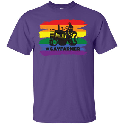 Hashtag Gay Farmer Lgbt Pride Month 2018 Shirt Purple
