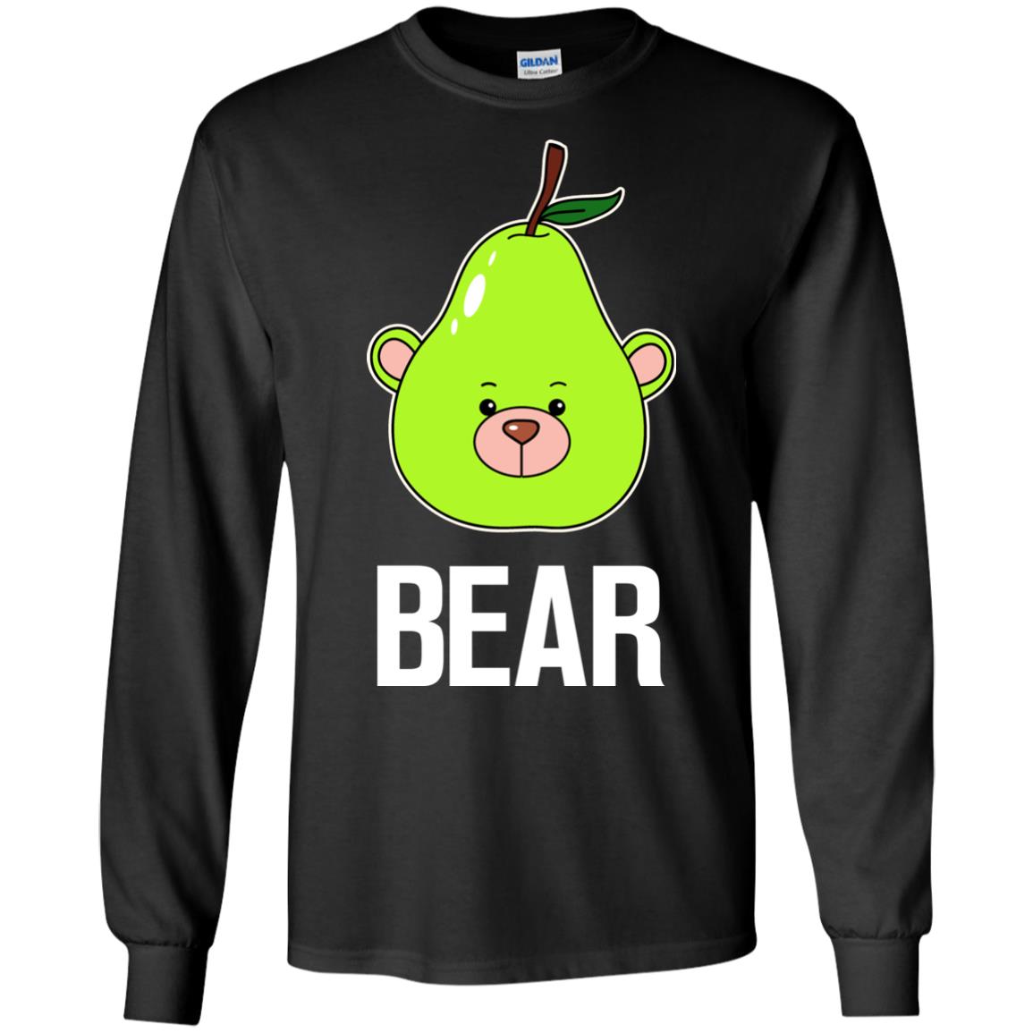 Bear Funny Summer Melon Fruit Shirt Black