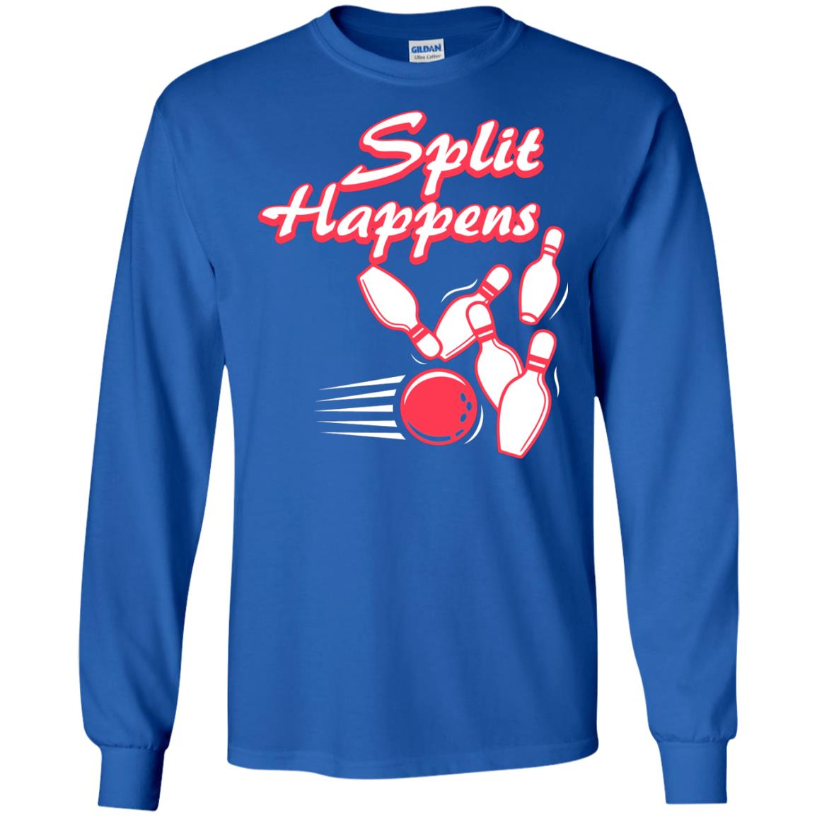 Bowling Lover T-shirt Split Happens Royal