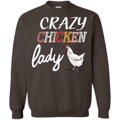 Crazy Chicken Lady Chicken Shirt For Girls Womens Dark Chocolate