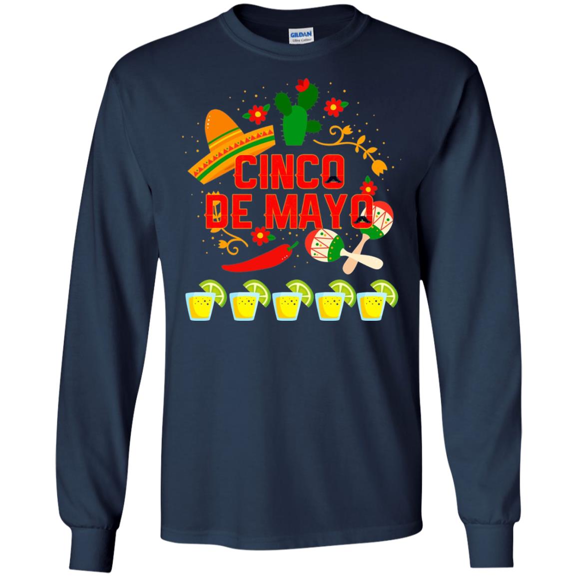Fiesta Cinco De Mayo T-shirt Navy
