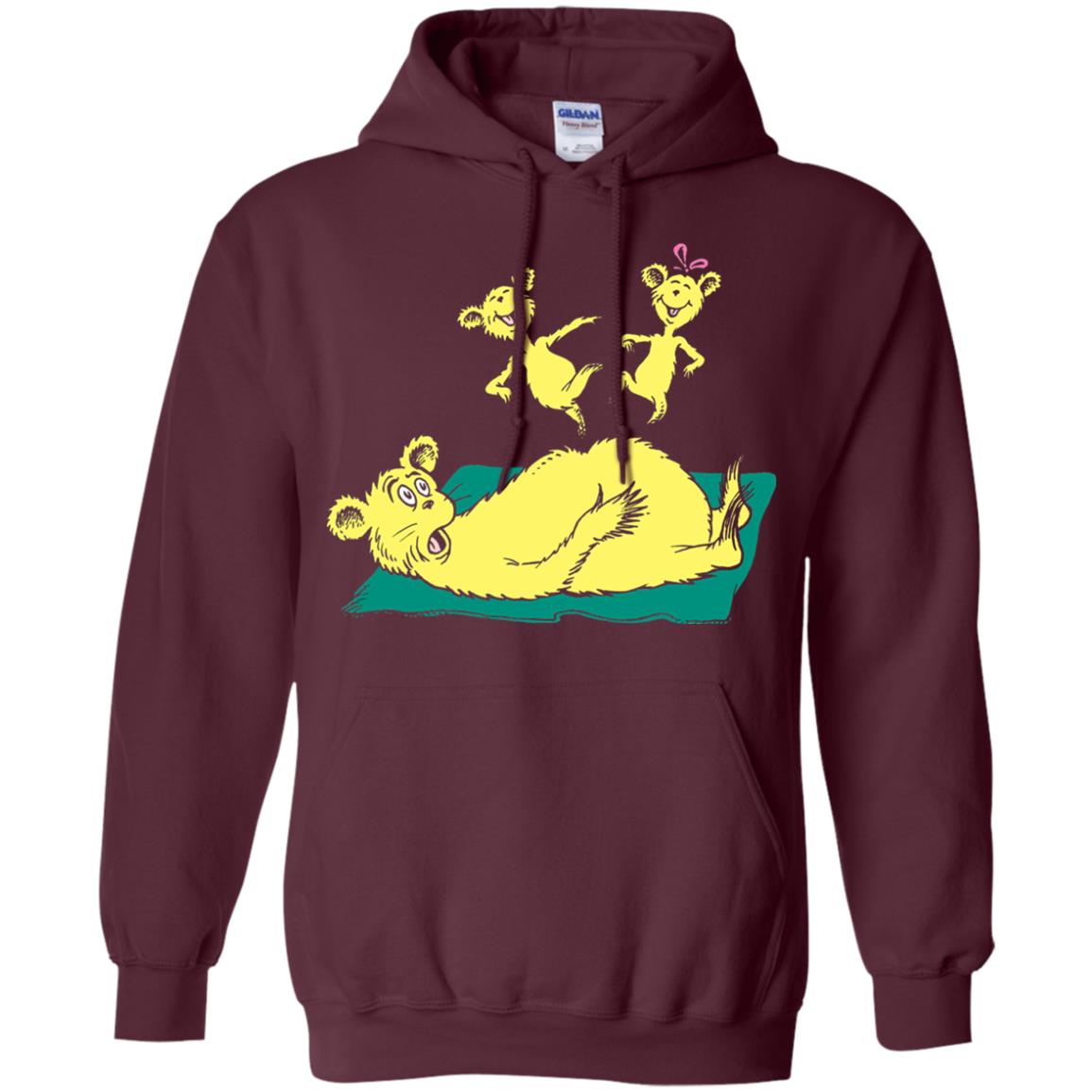 Dr. Seuss Hop On Pop Book Lover T-shirt Maroon