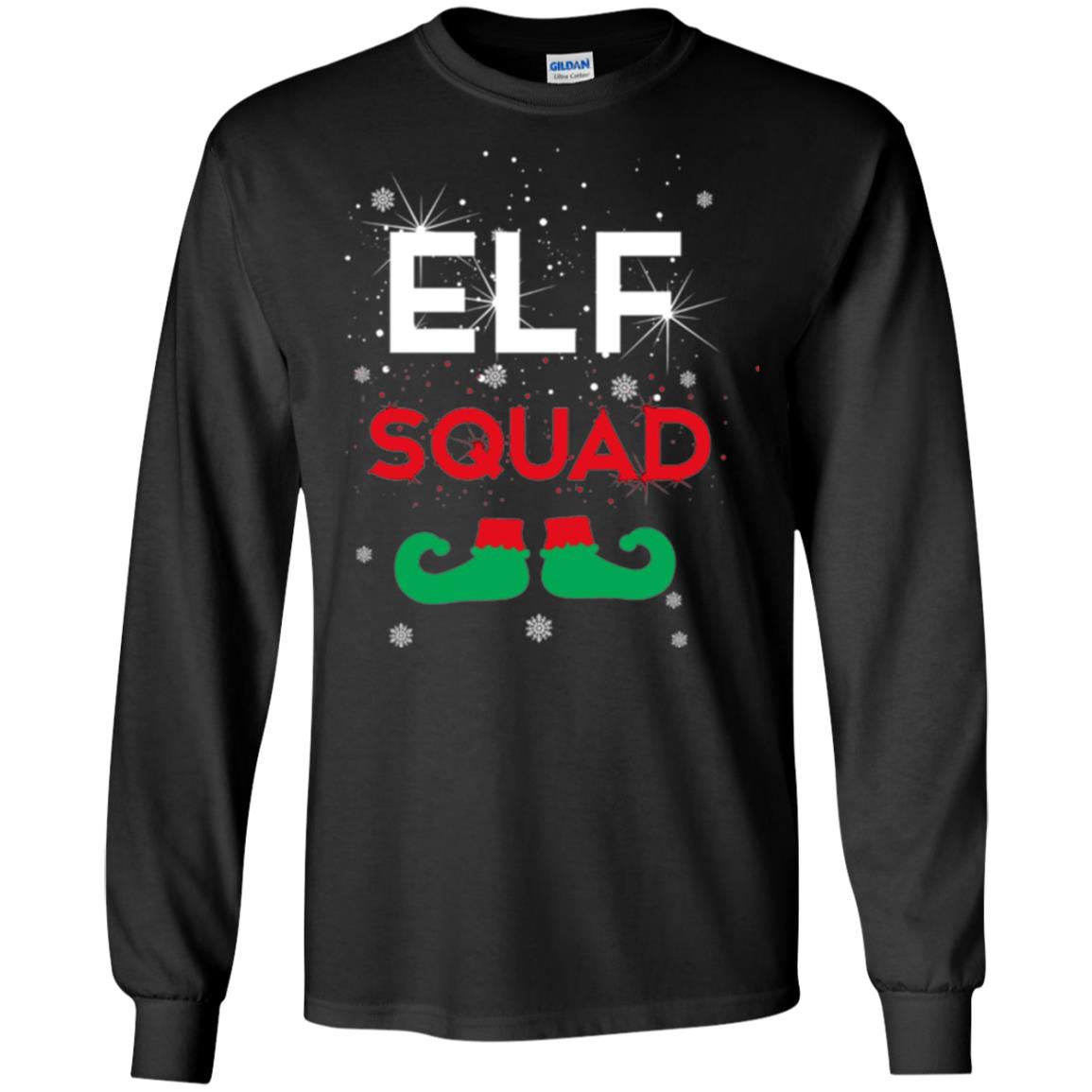Christmas T-shirt Elf Squad Black