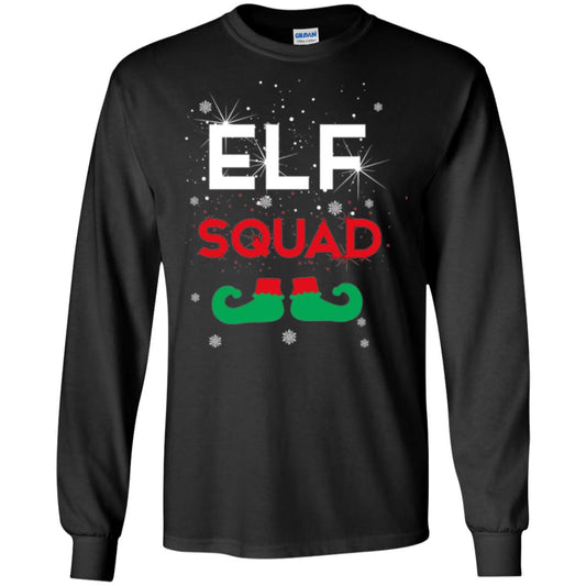 Christmas T-shirt Elf Squad Black