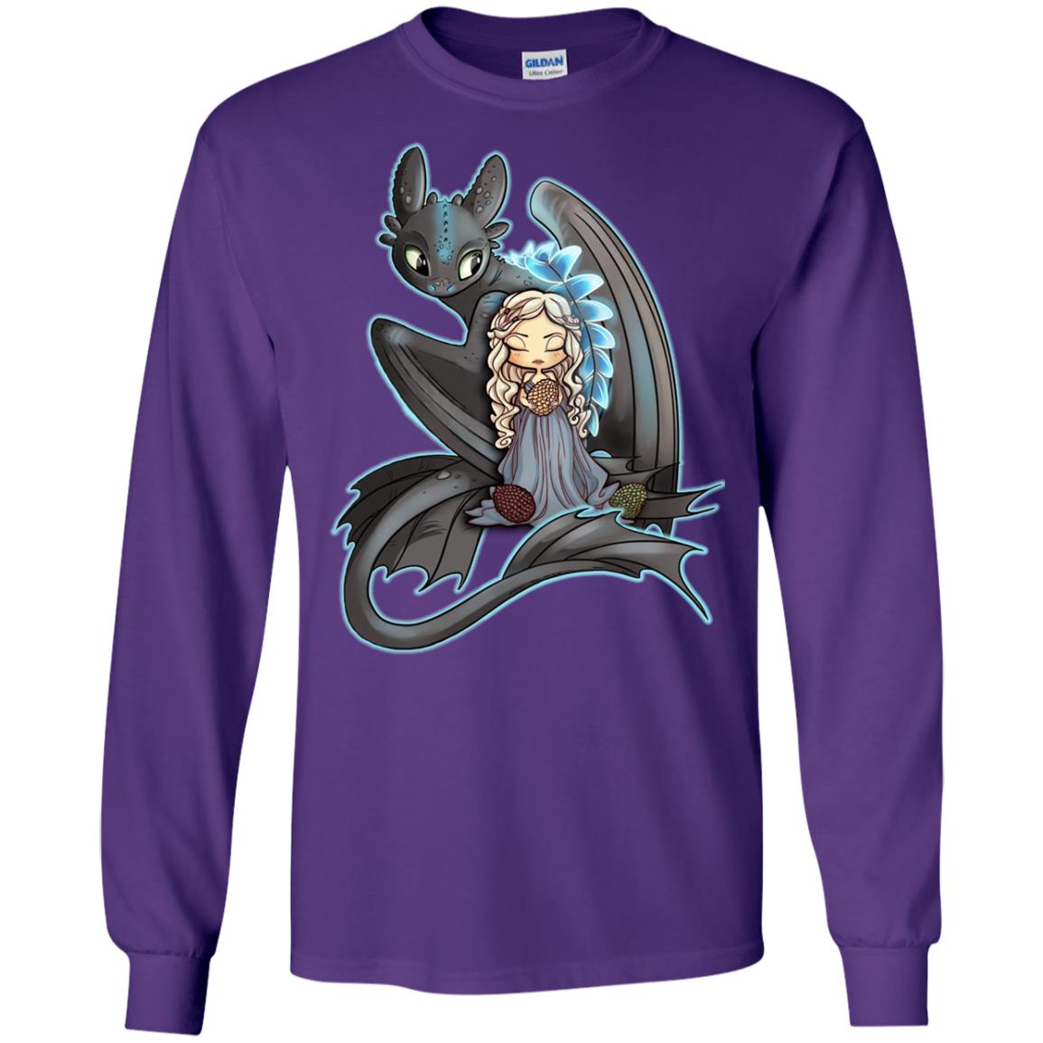 Dragon Night Fury Cartoon Shirt Purple