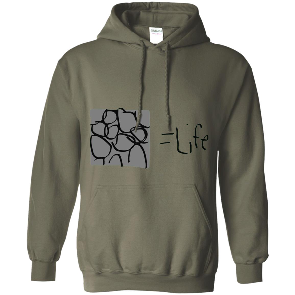 Cobblestone Equals Life Video Game Gamers Shirt Military Green