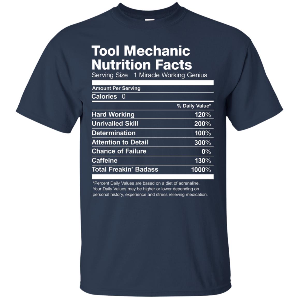 Tool Mechanic Uniform Funny T-shirt Navy