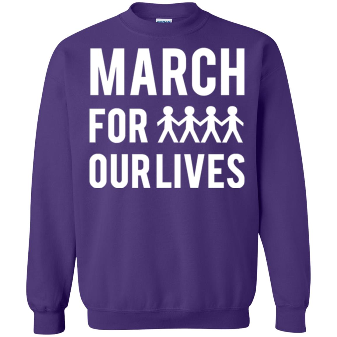 March For Our Lives Anti Gun T-shirt Purple