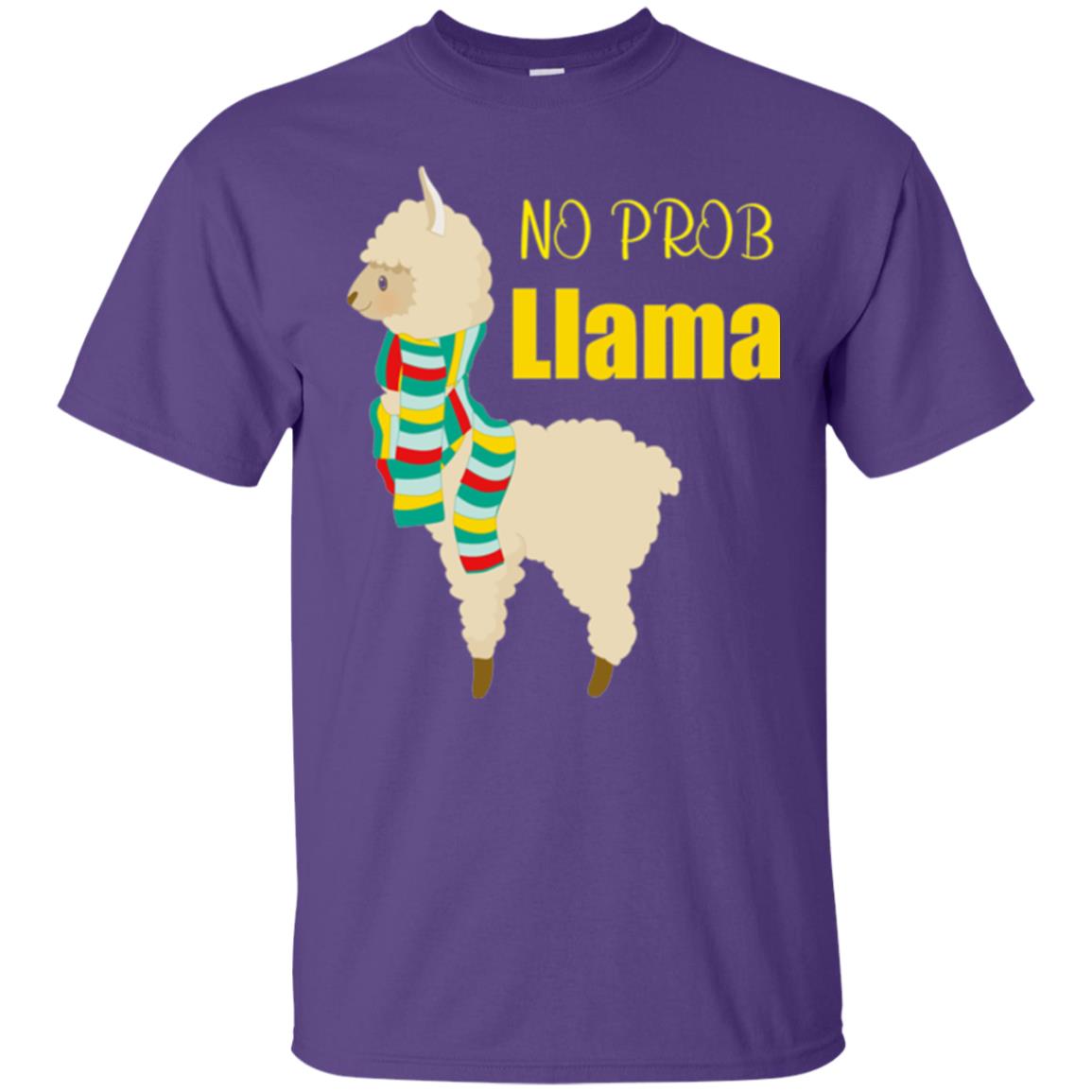 No Prob Llama T-shirt Purple
