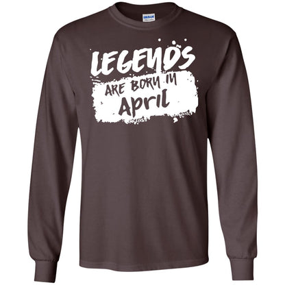 April Birthday Shirt Legends Are Born In April Dark Chocolate
