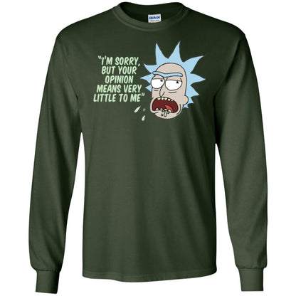 Rick And Morty T-shirt Your Opinion Means Very Little To Me Forest Green