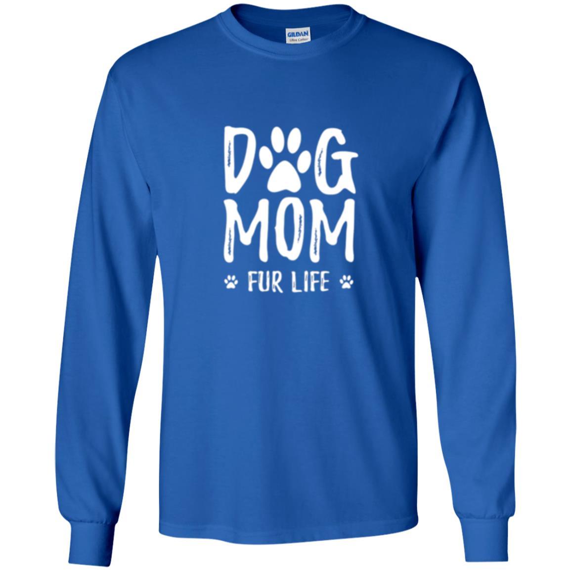 Dog Lover T-shirt Dog Mom Fur Life T-shirt Royal