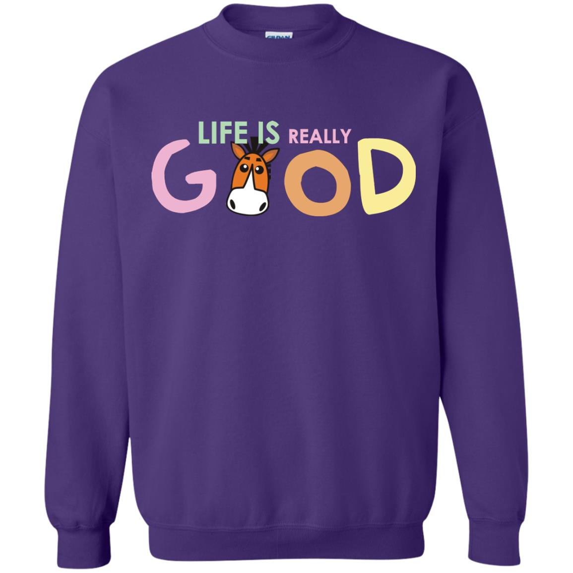 Life Is Really Good With My Cute Horse T-shirt Purple