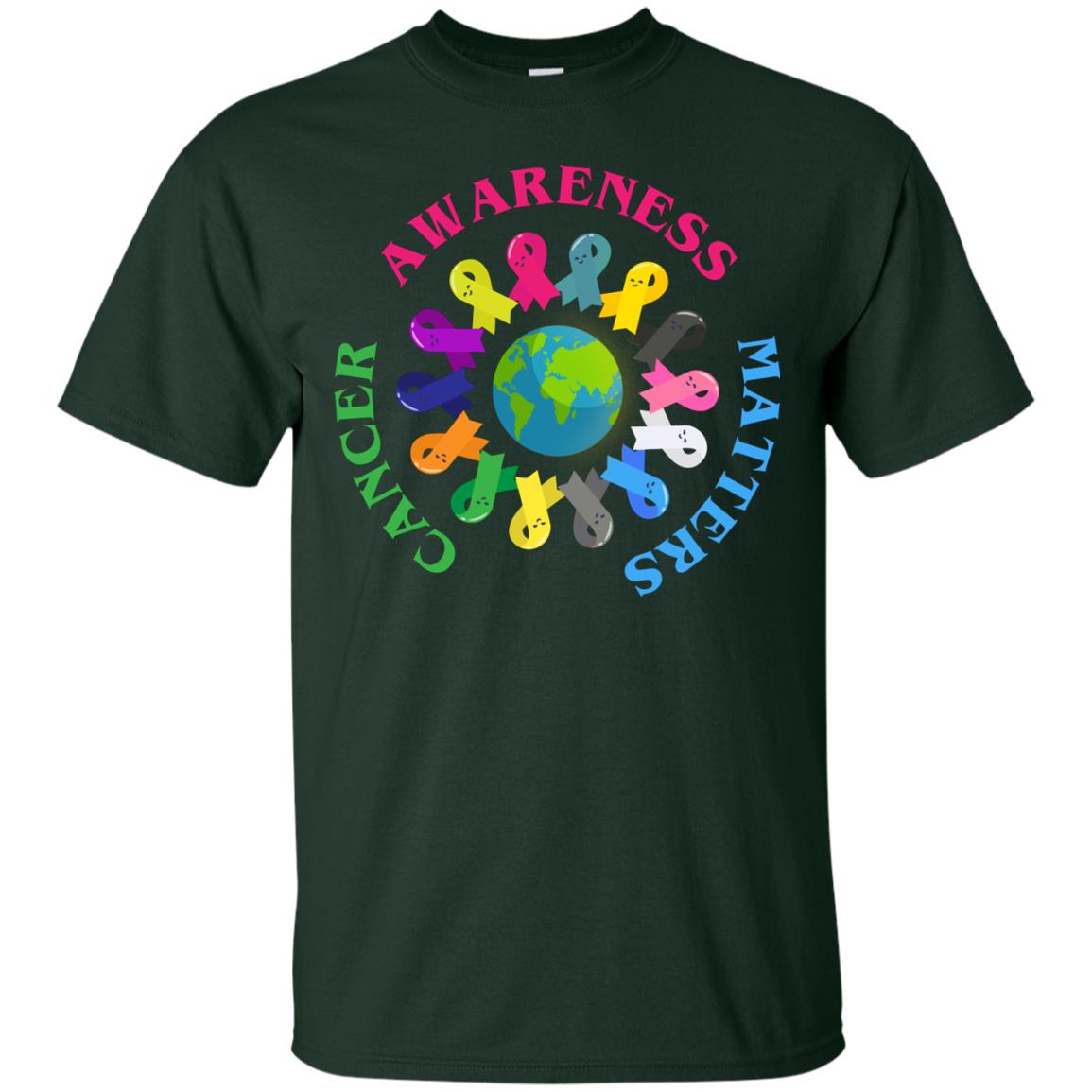 All Cancer Ribbons For All Cancer Awareness T-shirt Forest