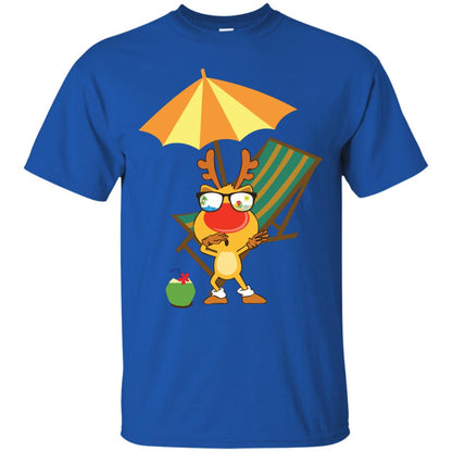 Dabbing Reindeer With Sunglasses Celebrate Xmas In July 2018 Shirt Royal