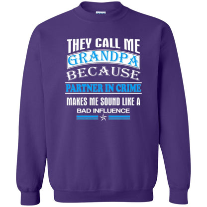Family T-shirt They Call Me Grandpa Purple