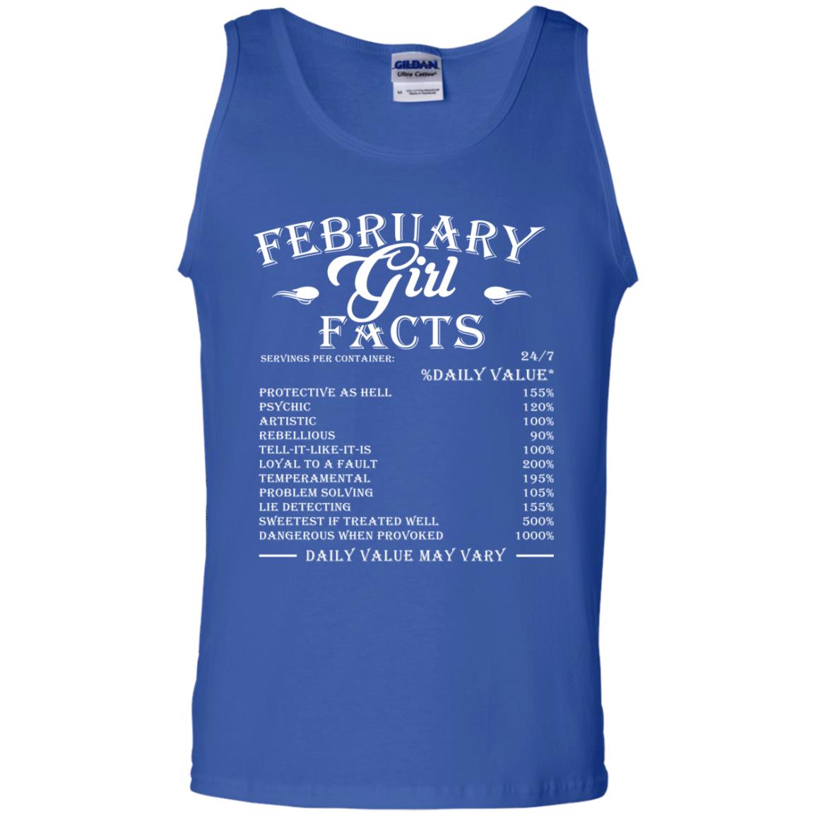 February Girl Facts Facts T-shirt Royal