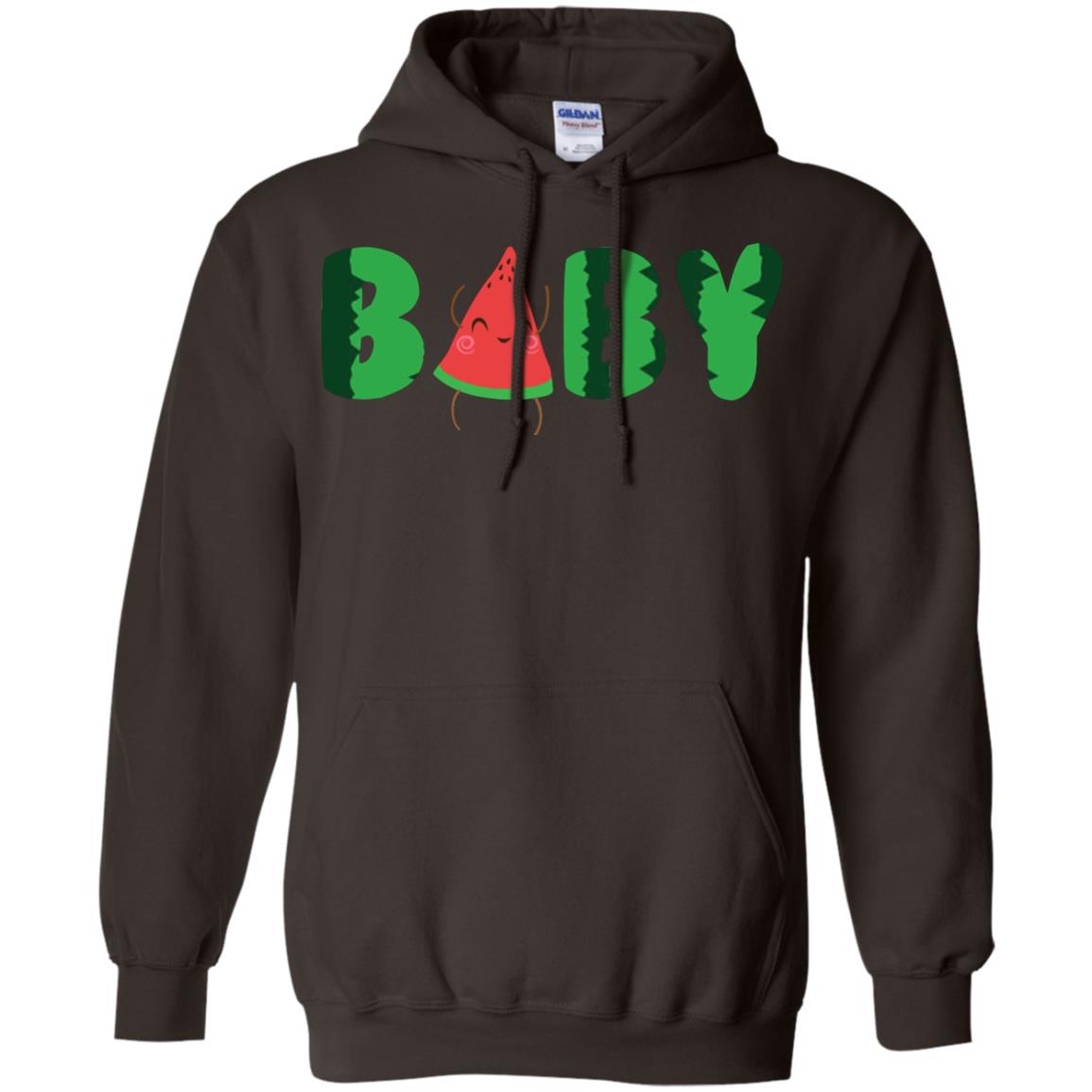 Baby Watermelon Funny Summer Melon Fruit Shirt For Baby Kids Dark Chocolate