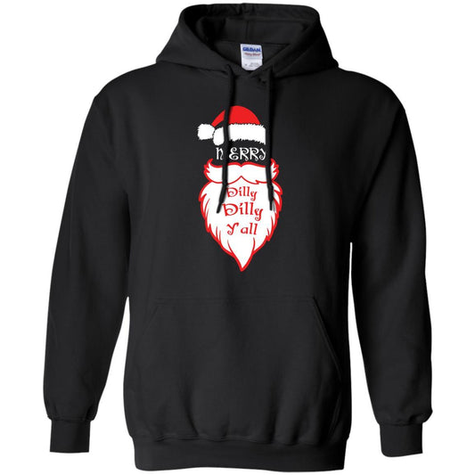 Christmas T-shirt Merry Dilly Dilly Y'all Black