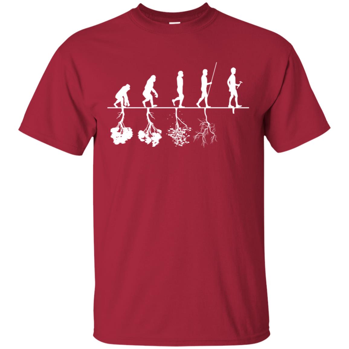 Evolution Tree Of Human Life Thinking Save Environment Shirt Cardinal
