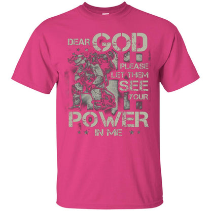 Dear God Please Let Them See Yuor Future In Me Military Shirt Heliconia