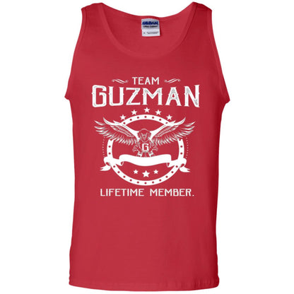Family T-shirt Team Guzman Lifetime Member Red