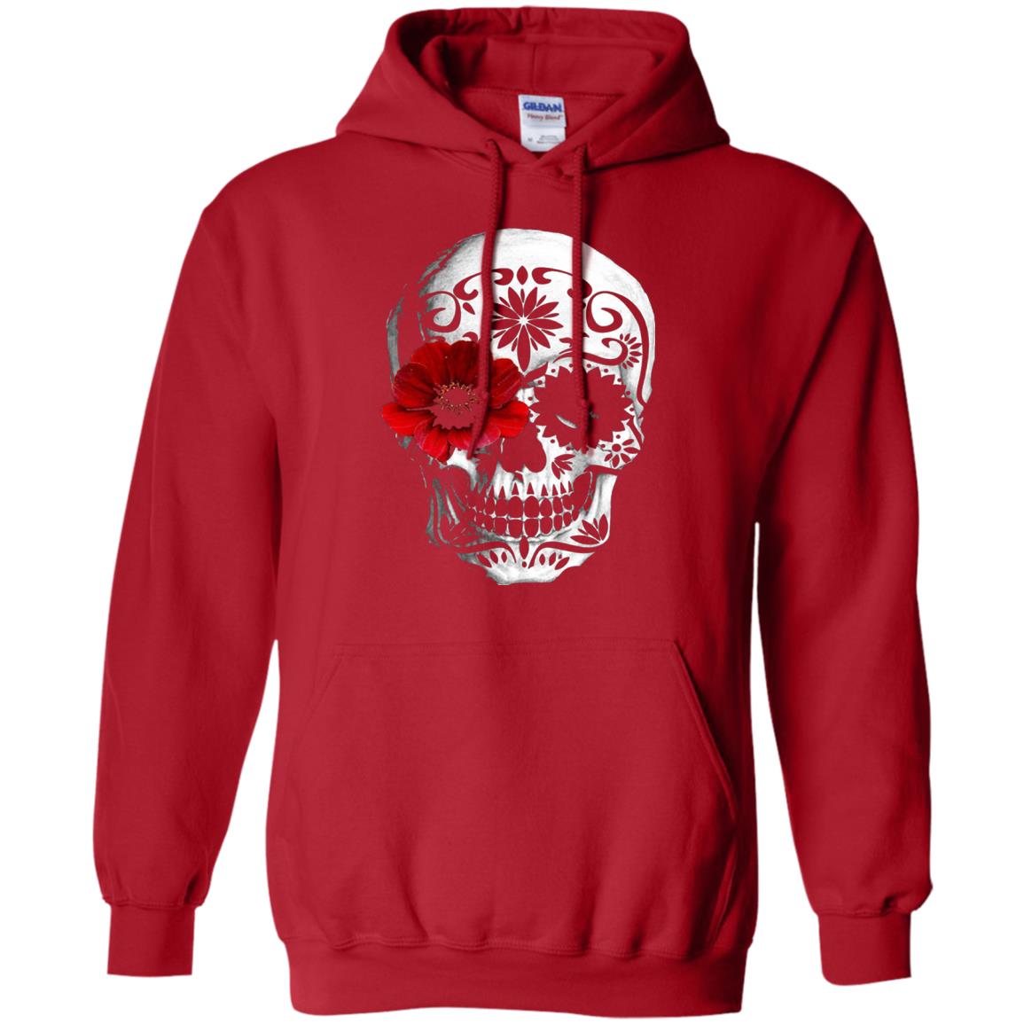 Day Of The Dead Sugar Skull Cinco De Mayo Shirt Red