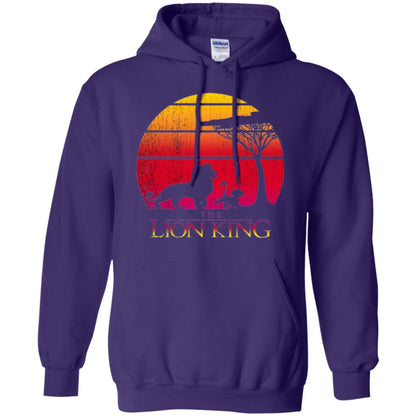 Cartoon T-shirt Lion King Vintage Sunset Purple