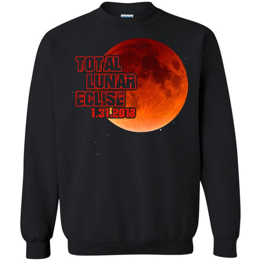 Blood Moon T-shirt Total Lunar Eclipse 1.31.2018 Black