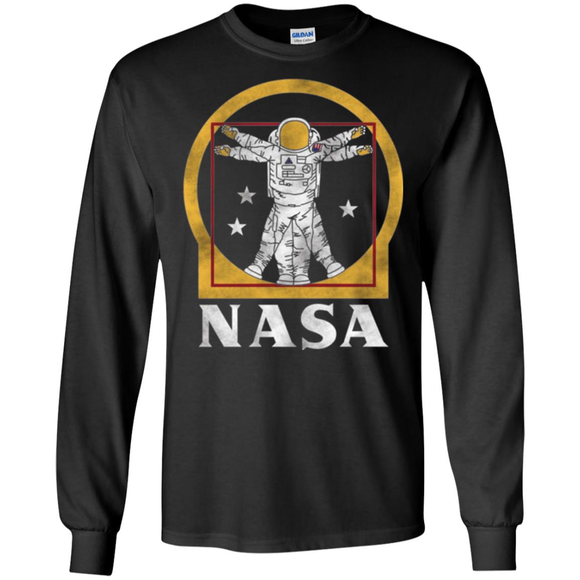Nasa Vitruvian Astronaut Graphic T-shirt Black