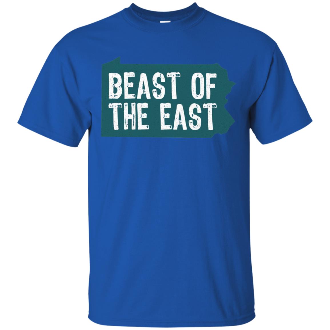 Pennsylvania State T-shirt East Beast Distressed Philadelphia Royal