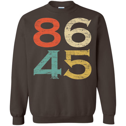Classic Vintage Style 86 45 Anti Trump T-shirt Dark Chocolate