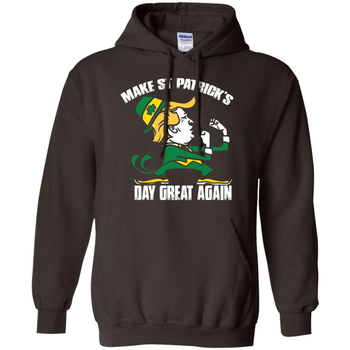 Trump Make St Patricks Day Great Again Funny Trump T-shirt Dark Chocolate