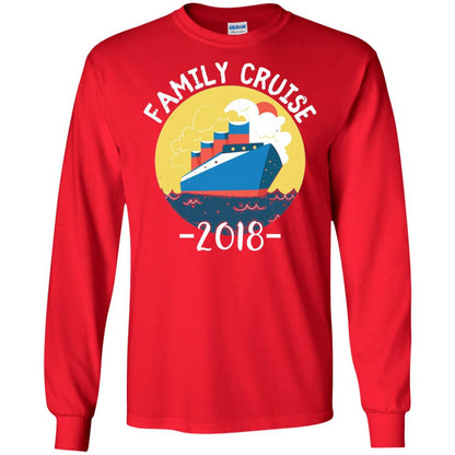 Summer Holiday T-shirt Family Cruise 2018 Red
