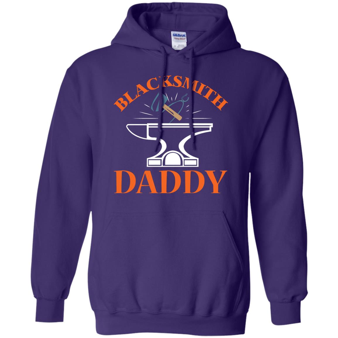 Blacksmith Daddy Happy Father's Day Shirt Purple